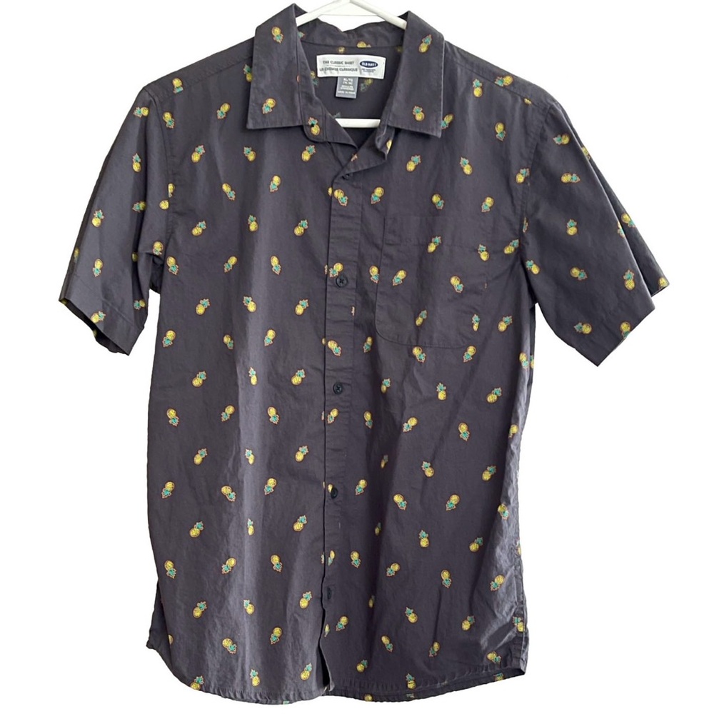 Old Navy Boys The Classic Shirt- Pineapples